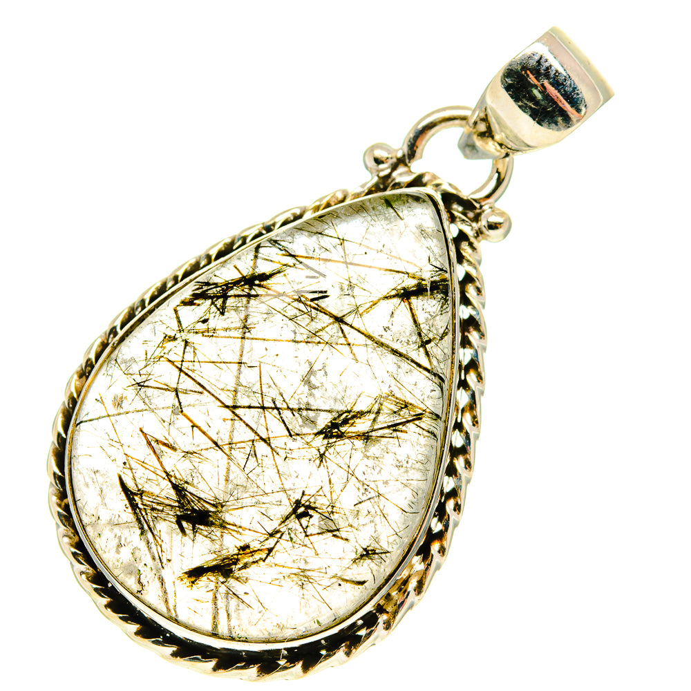 Tourmalinated Quartz Pendants handcrafted by Ana Silver Co - PD760022