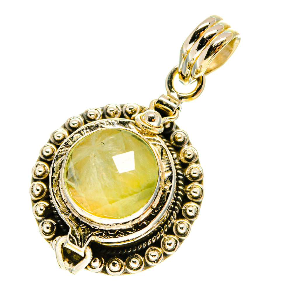 Prehnite Pendants handcrafted by Ana Silver Co - PD760044
