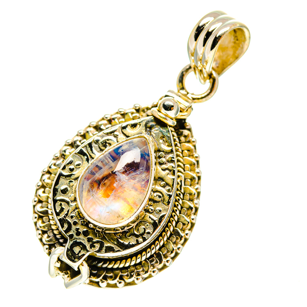 Rainbow Moonstone Pendants handcrafted by Ana Silver Co - PD760096