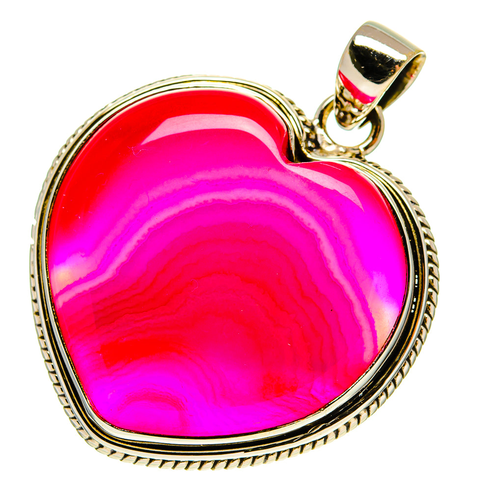Pink Botswana Agate Pendants handcrafted by Ana Silver Co - PD760125