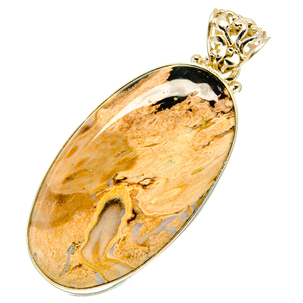 Peanut Wood Jasper Pendants handcrafted by Ana Silver Co - PD760142