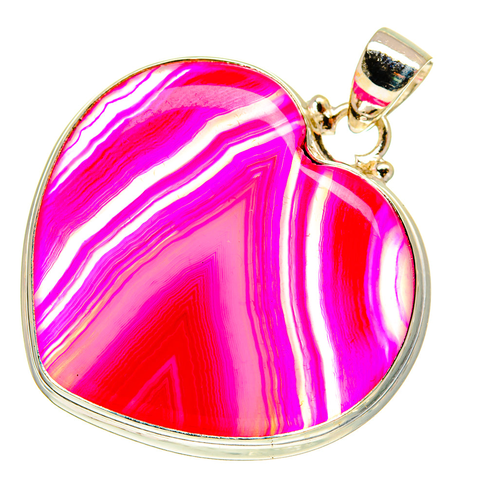 Pink Botswana Agate Pendants handcrafted by Ana Silver Co - PD760252