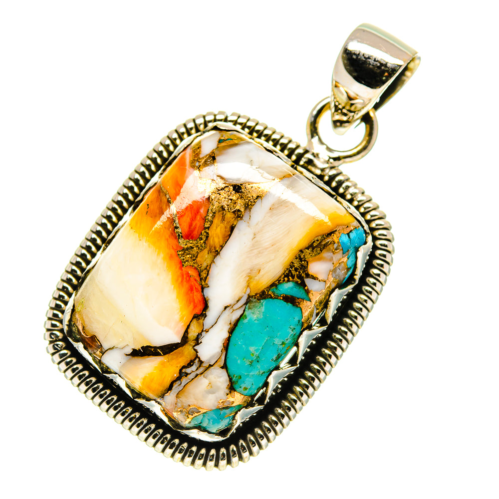 Blue Copper Composite Turquoise Pendants handcrafted by Ana Silver Co - PD760287
