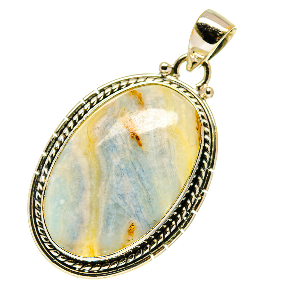 Blue Scheelite Pendants handcrafted by Ana Silver Co - PD760336