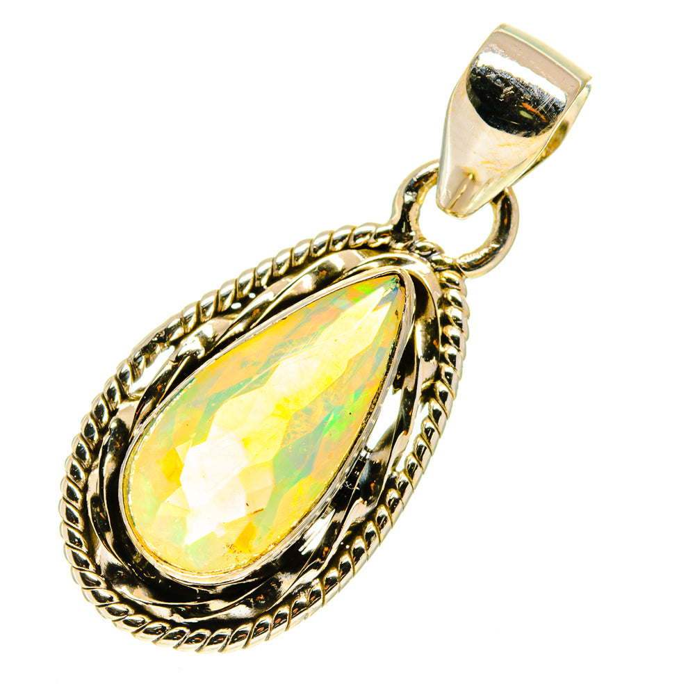 Ethiopian Opal Pendants handcrafted by Ana Silver Co - PD760382