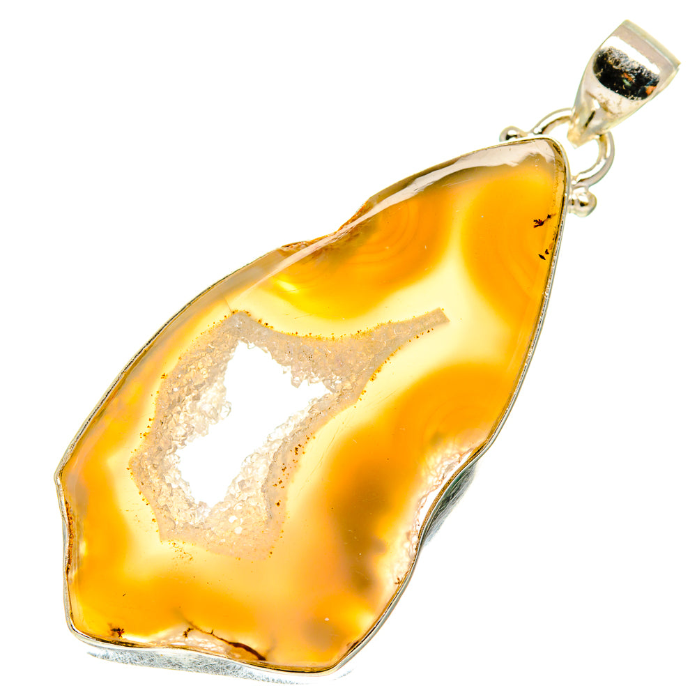 Geode Slice Pendants handcrafted by Ana Silver Co - PD760442 - Photo 2