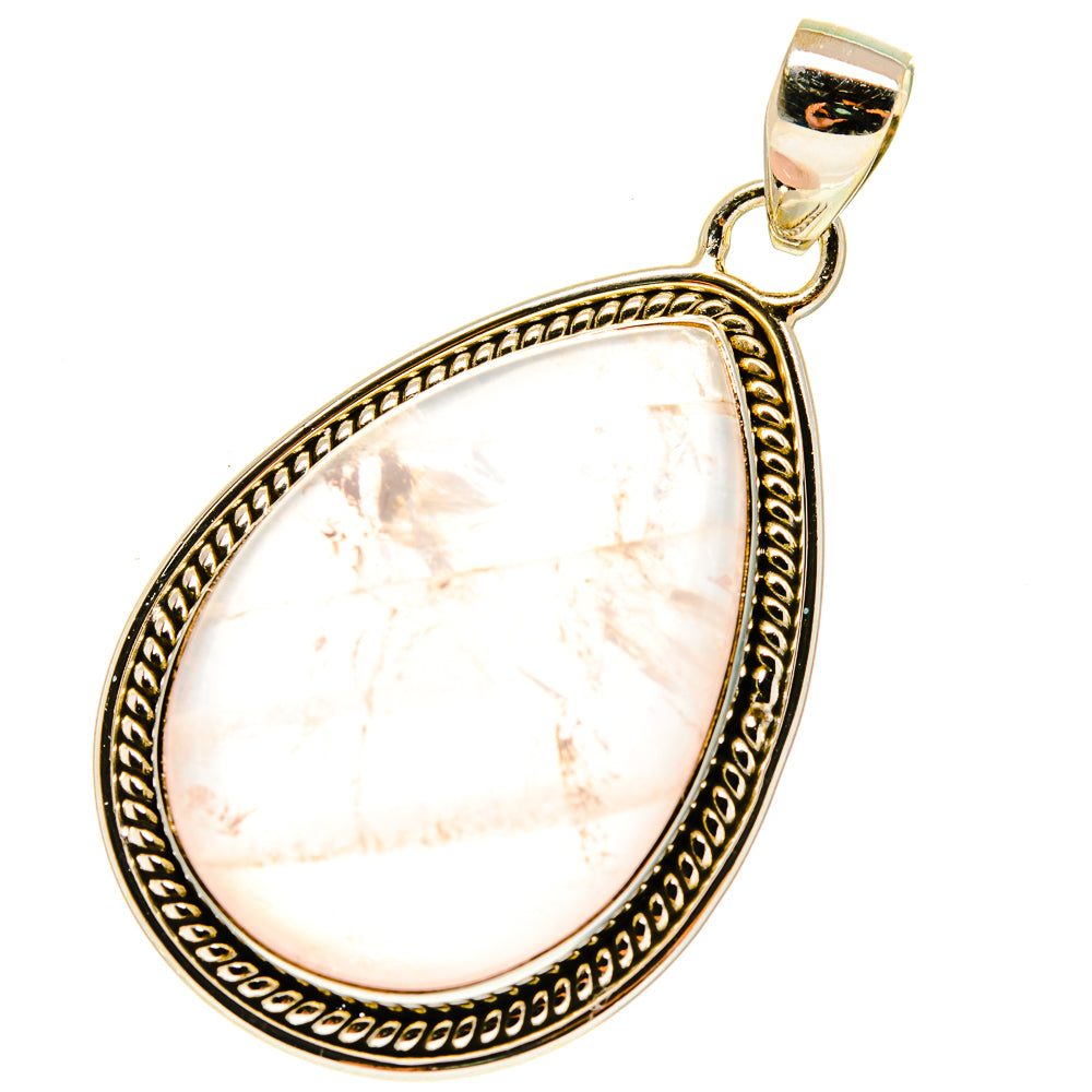 Rose Quartz Pendants handcrafted by Ana Silver Co - PD760469
