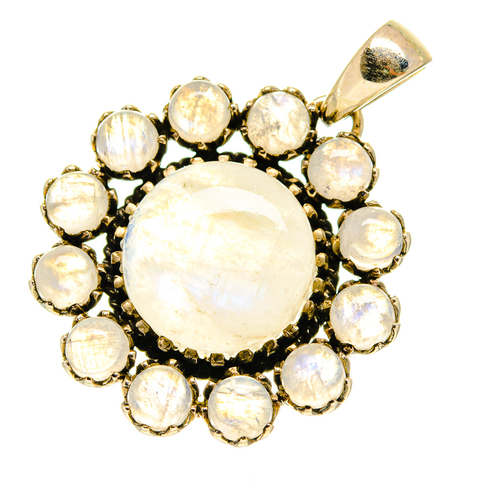 Rainbow Moonstone Pendants handcrafted by Ana Silver Co - PD760501