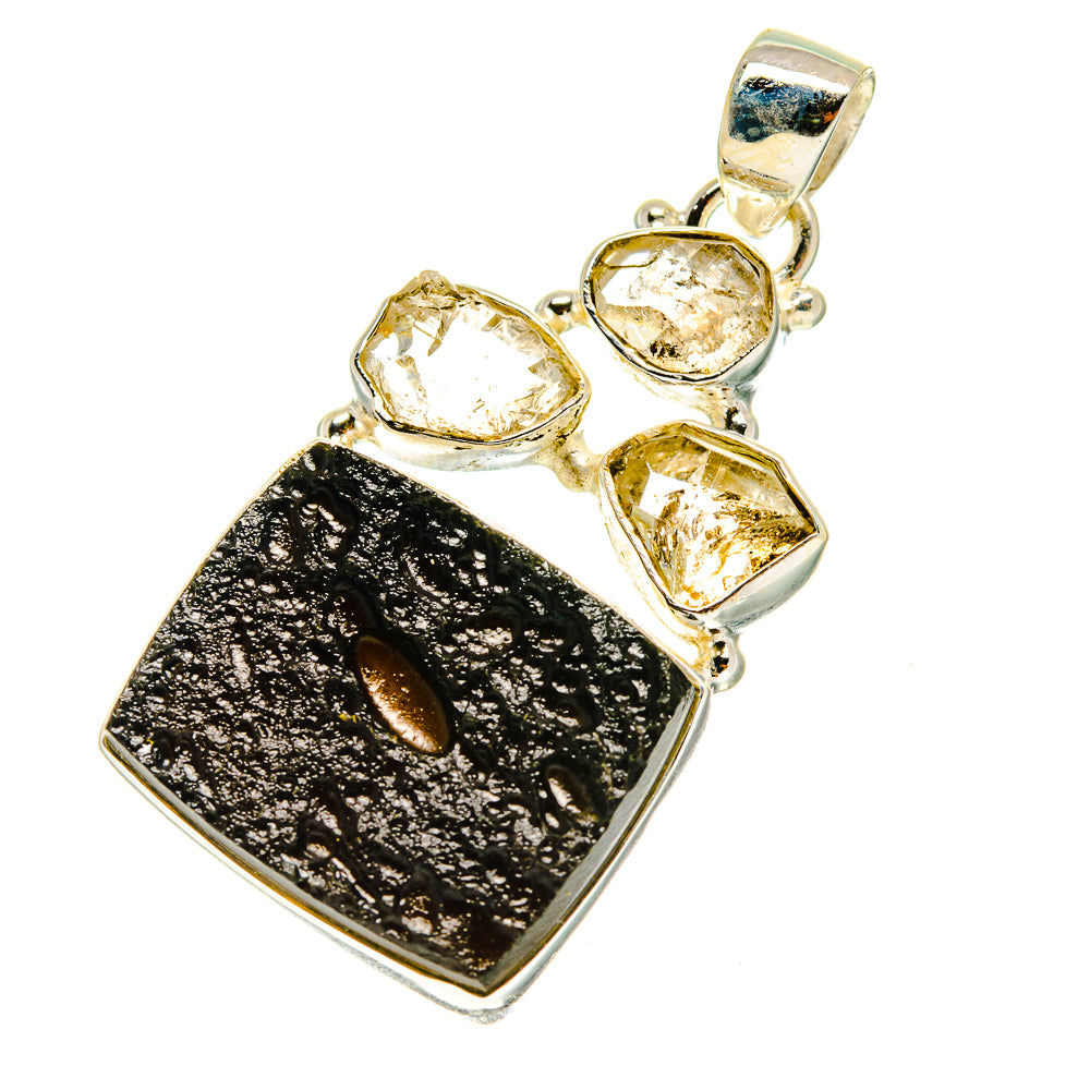 Tektite Pendants handcrafted by Ana Silver Co - PD760507
