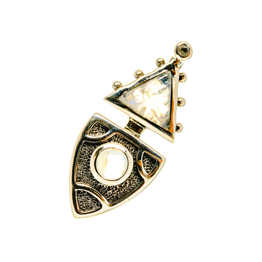 Rainbow Moonstone Pendants handcrafted by Ana Silver Co - PD760518
