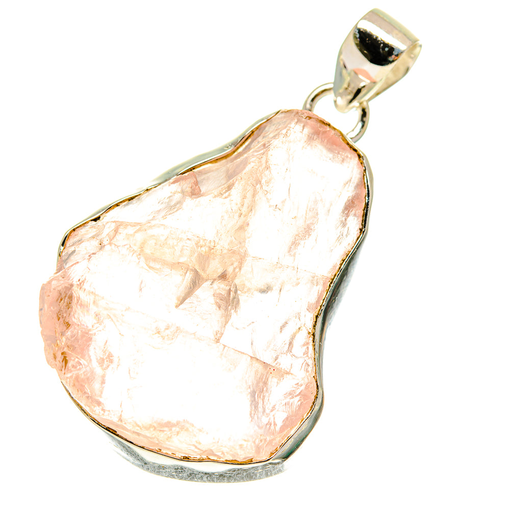 Rose Quartz Pendants handcrafted by Ana Silver Co - PD760530