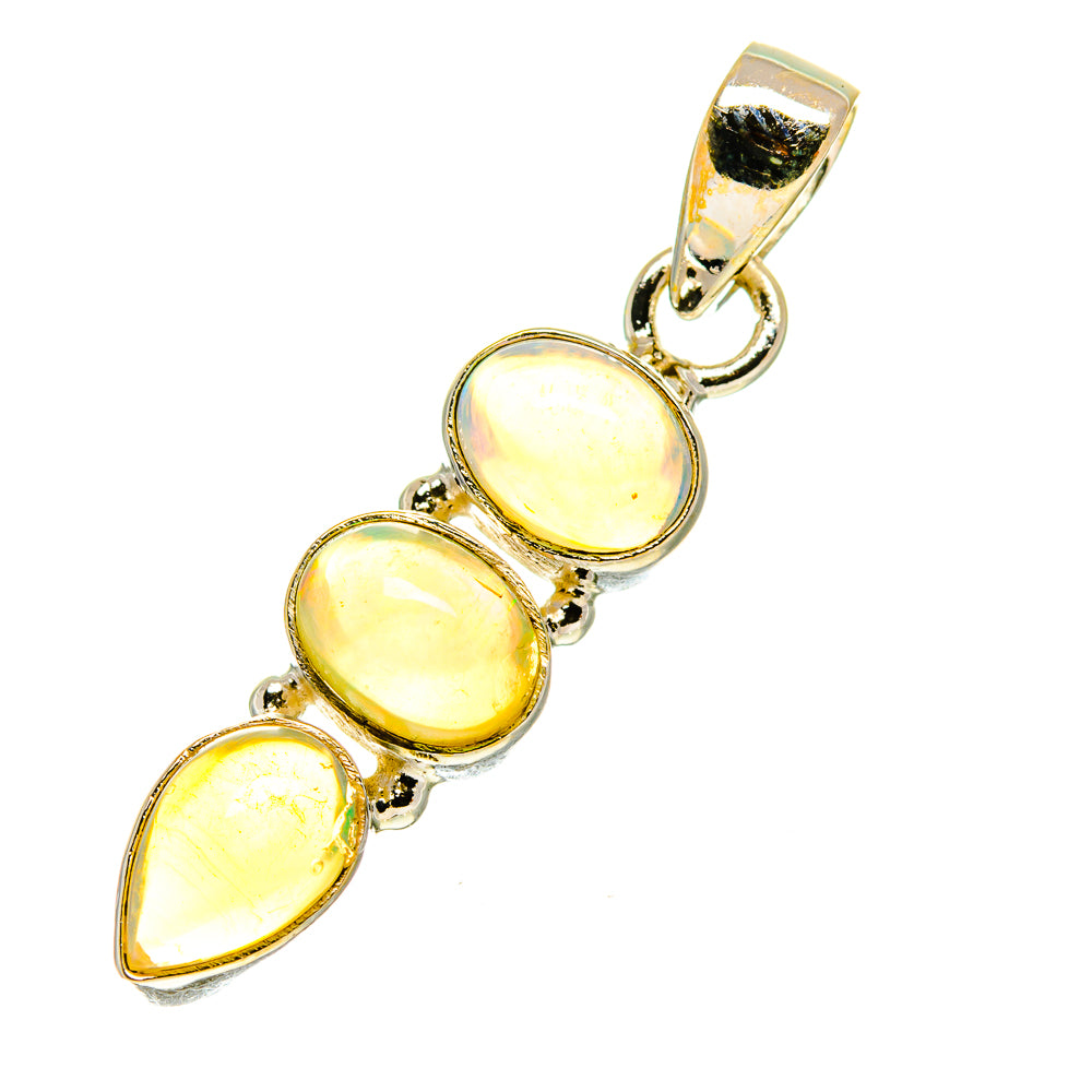 Ethiopian Opal Pendants handcrafted by Ana Silver Co - PD760626