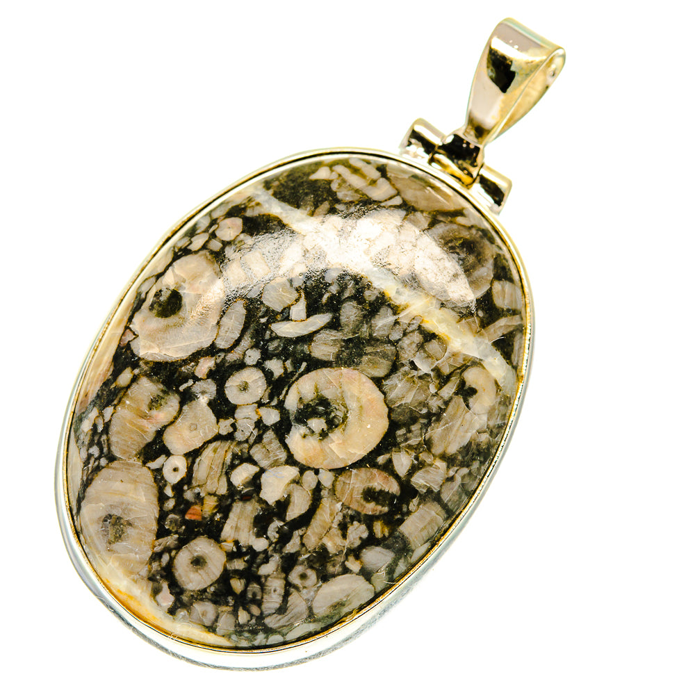 Crinoid Fossil Pendants handcrafted by Ana Silver Co - PD760633
