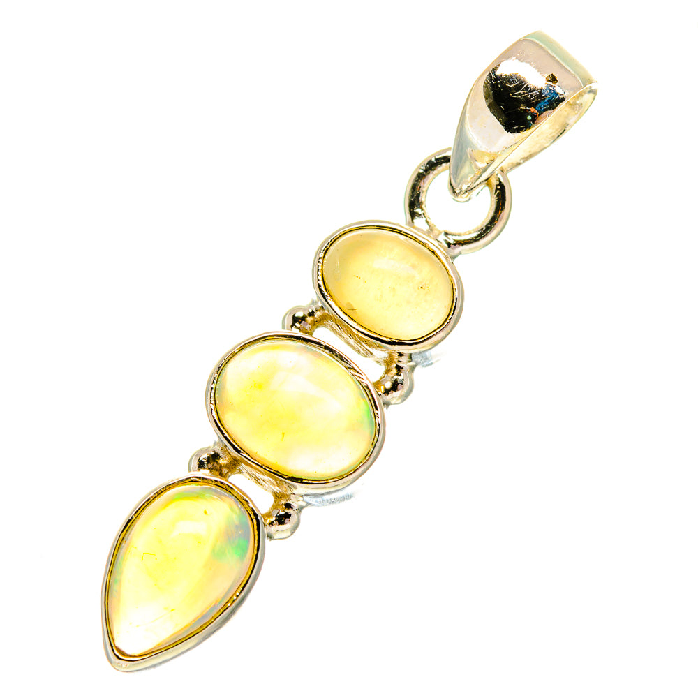 Ethiopian Opal Pendants handcrafted by Ana Silver Co - PD760679