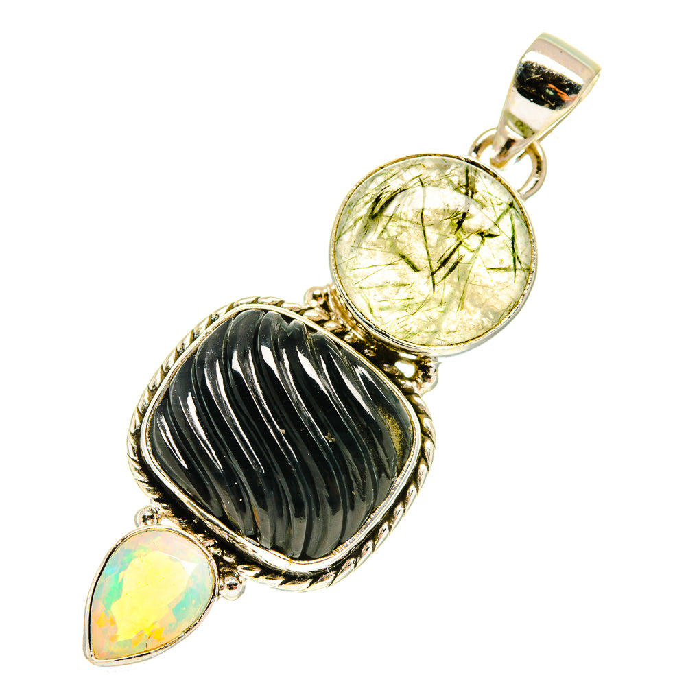 Black Onyx Pendants handcrafted by Ana Silver Co - PD760779