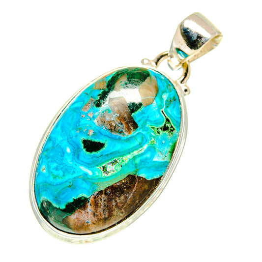Chrysocolla Pendants handcrafted by Ana Silver Co - PD760805