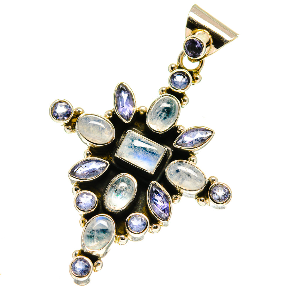 Rainbow Moonstone Pendants handcrafted by Ana Silver Co - PD760885