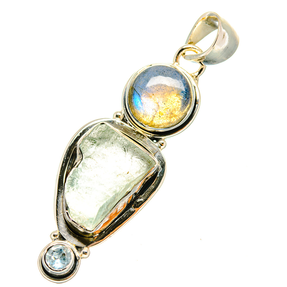 Aquamarine Pendants handcrafted by Ana Silver Co - PD7609