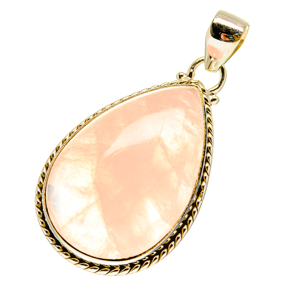 Rose Quartz Pendants handcrafted by Ana Silver Co - PD760924