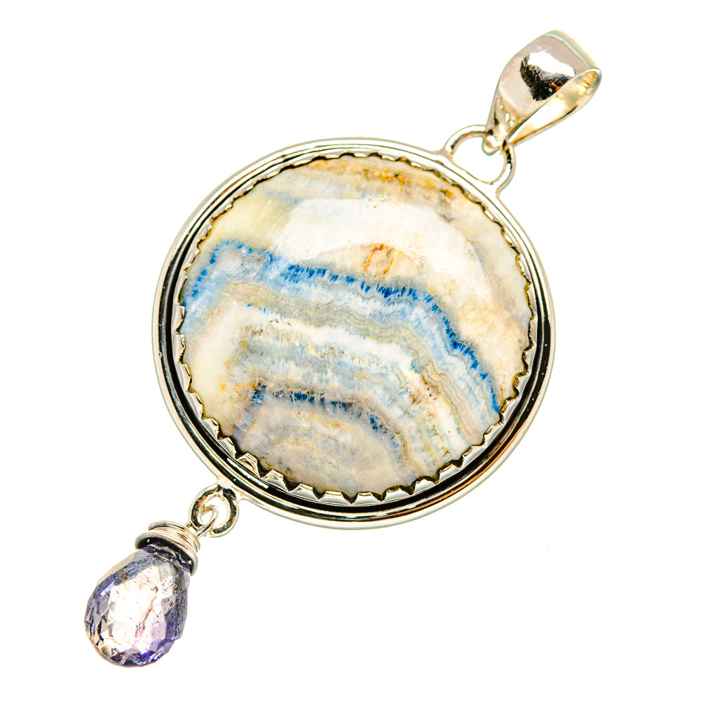 Blue Scheelite Pendants handcrafted by Ana Silver Co - PD7624