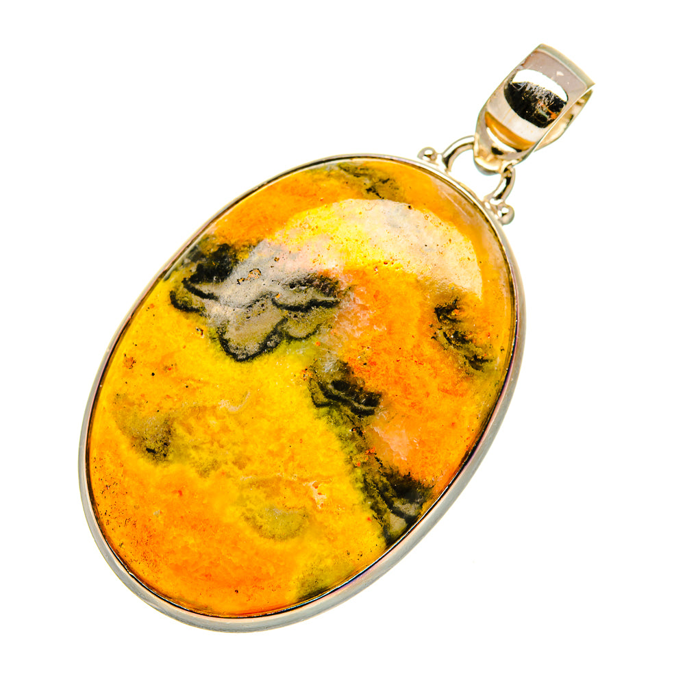 Bumble Bee Jasper Pendants handcrafted by Ana Silver Co - PD7646