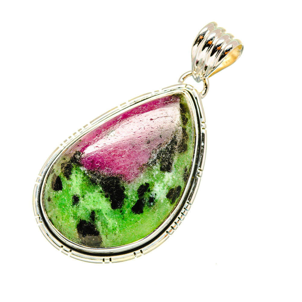 Ruby Zoisite Pendants handcrafted by Ana Silver Co - PD7669