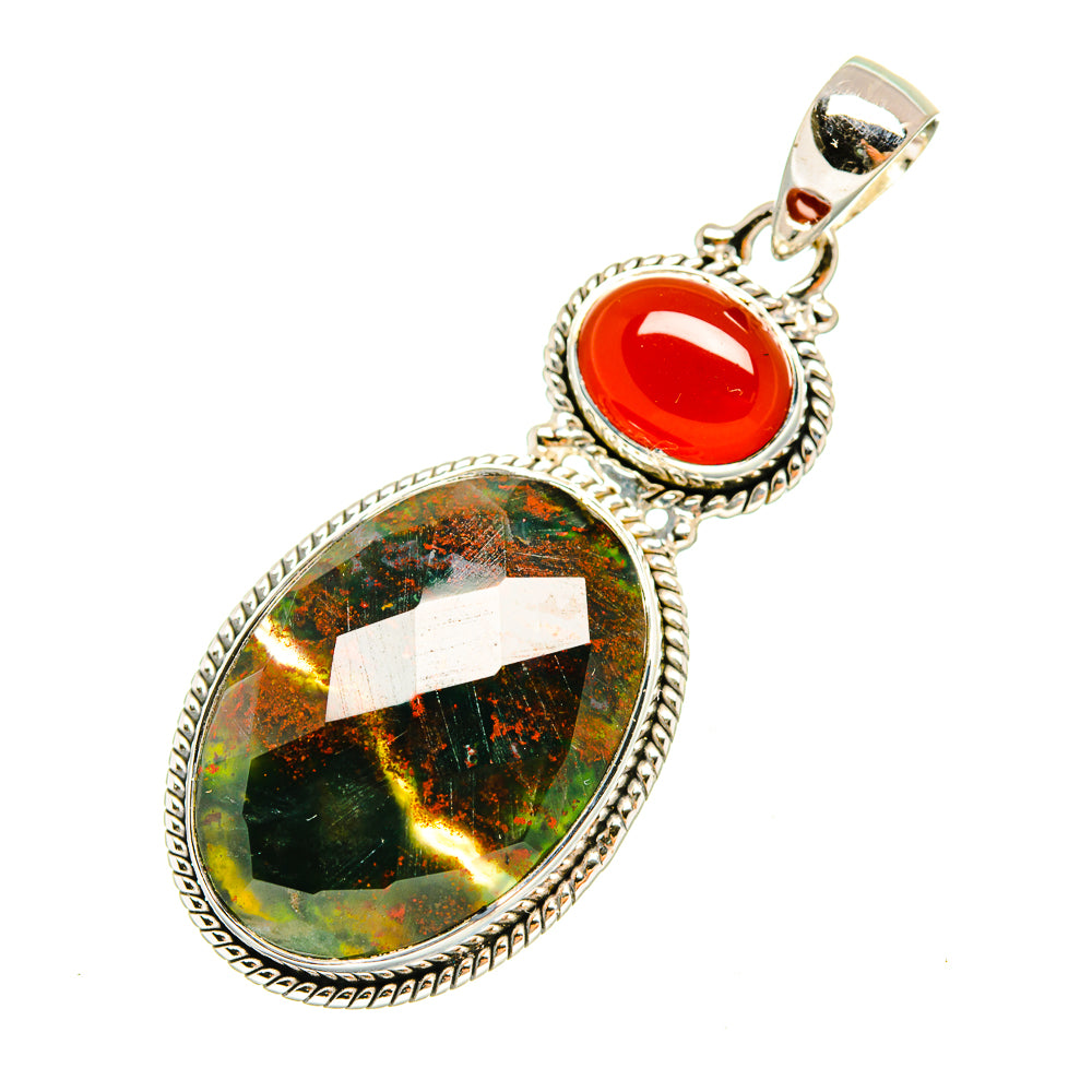 Bloodstone Pendants handcrafted by Ana Silver Co - PD7695