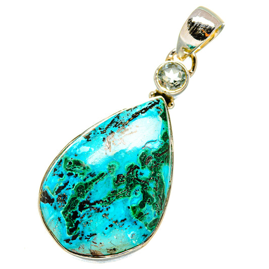 Chrysocolla Pendants handcrafted by Ana Silver Co - PD7805