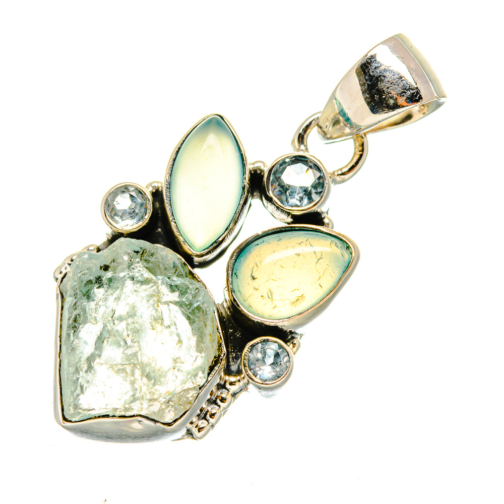 Aquamarine Pendants handcrafted by Ana Silver Co - PD7818