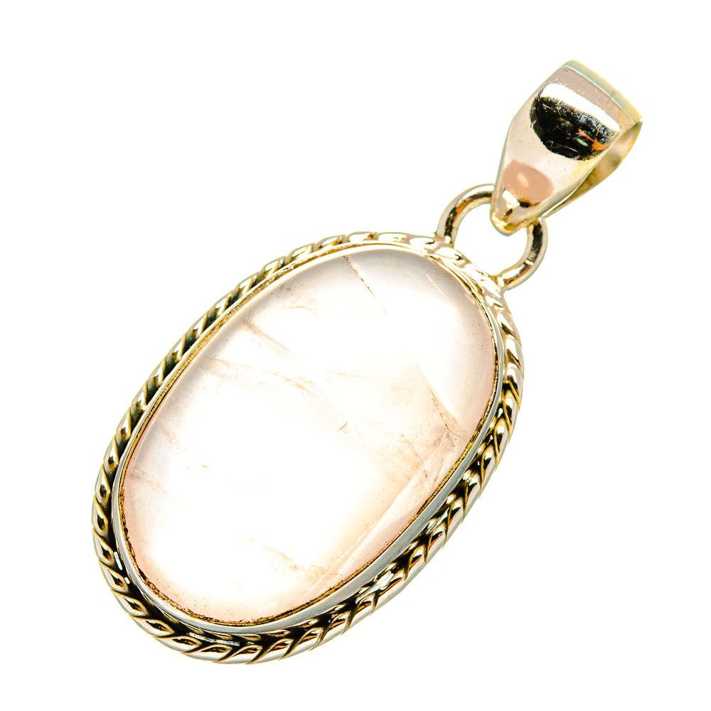 Rose Quartz Pendants handcrafted by Ana Silver Co - PD7858