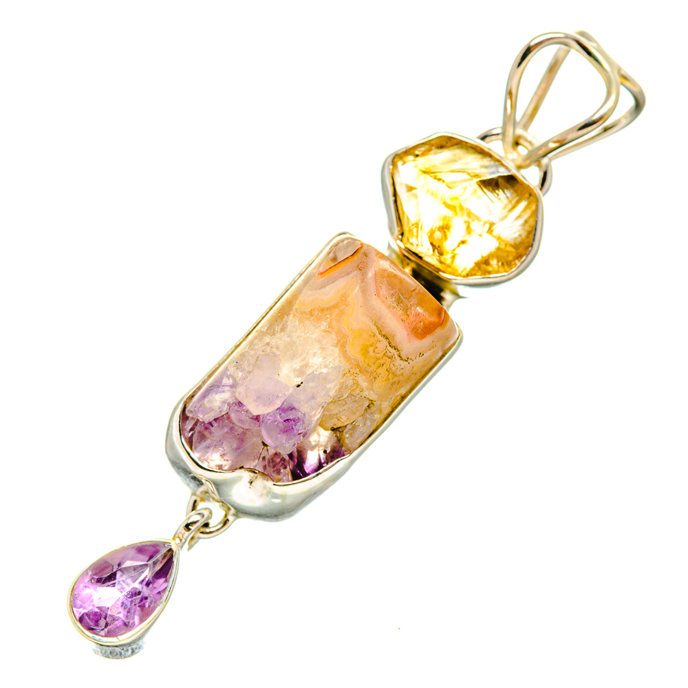 Amethyst Stalactite Pendants handcrafted by Ana Silver Co - PD7894