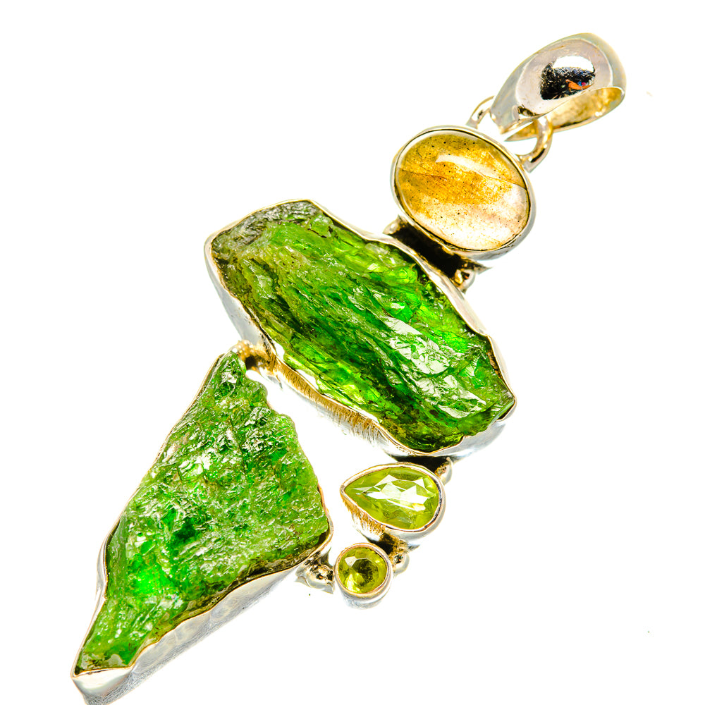 Chrome Diopside Pendants handcrafted by Ana Silver Co - PD7931