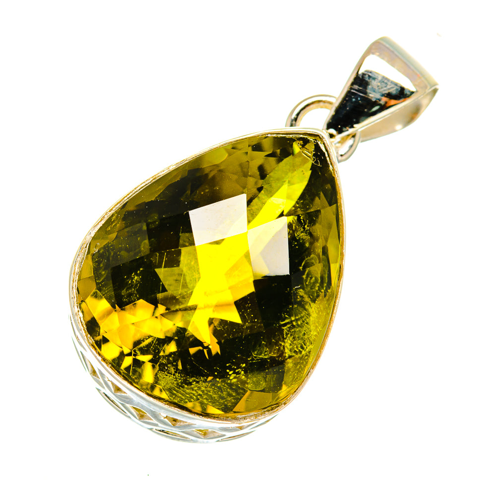 Olive Quartz Pendants handcrafted by Ana Silver Co - PD7965