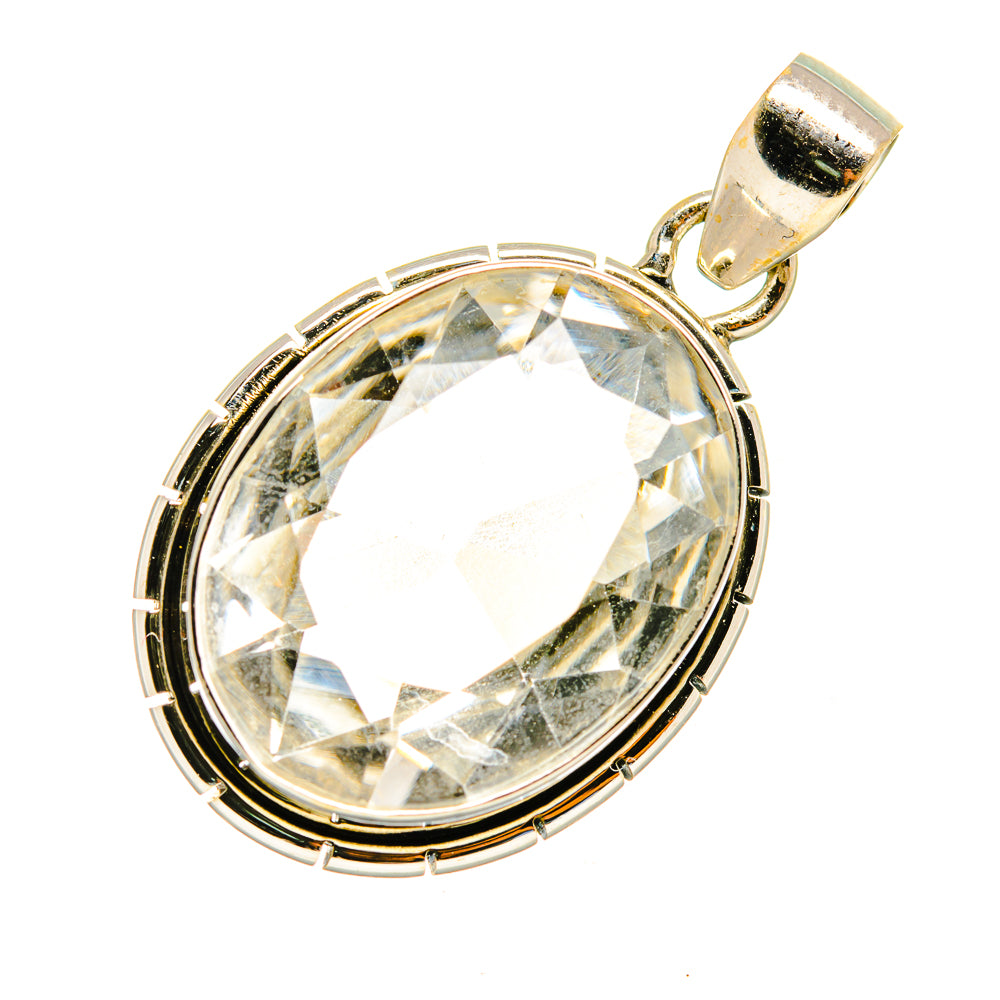 White Quartz Pendants handcrafted by Ana Silver Co - PD8037