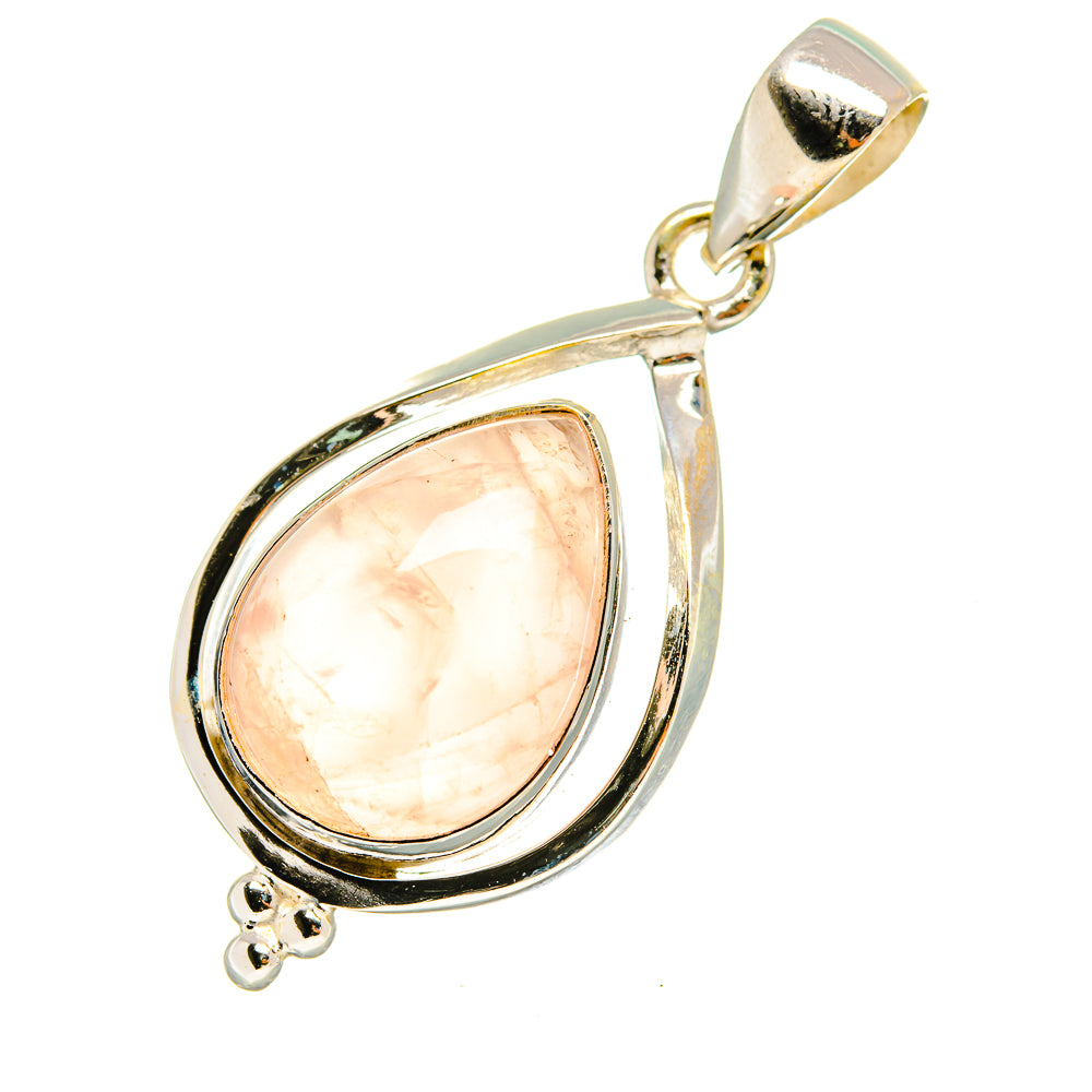 Rose Quartz Pendants handcrafted by Ana Silver Co - PD8047