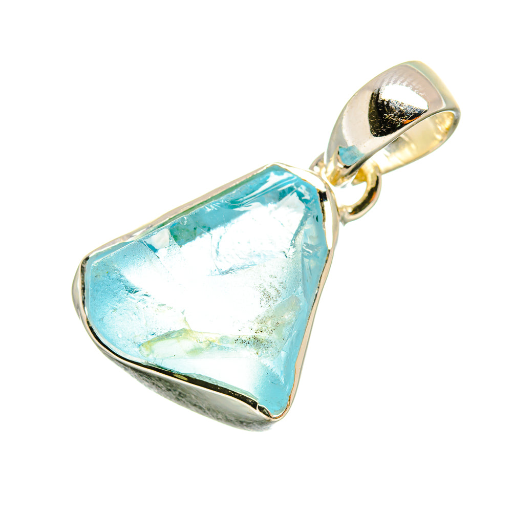 Aquamarine, Blue Topaz Pendants handcrafted by Ana Silver Co - PD8057