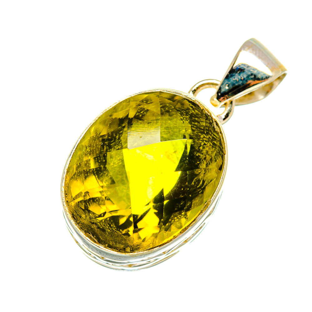 Olive Quartz Pendants handcrafted by Ana Silver Co - PD8109