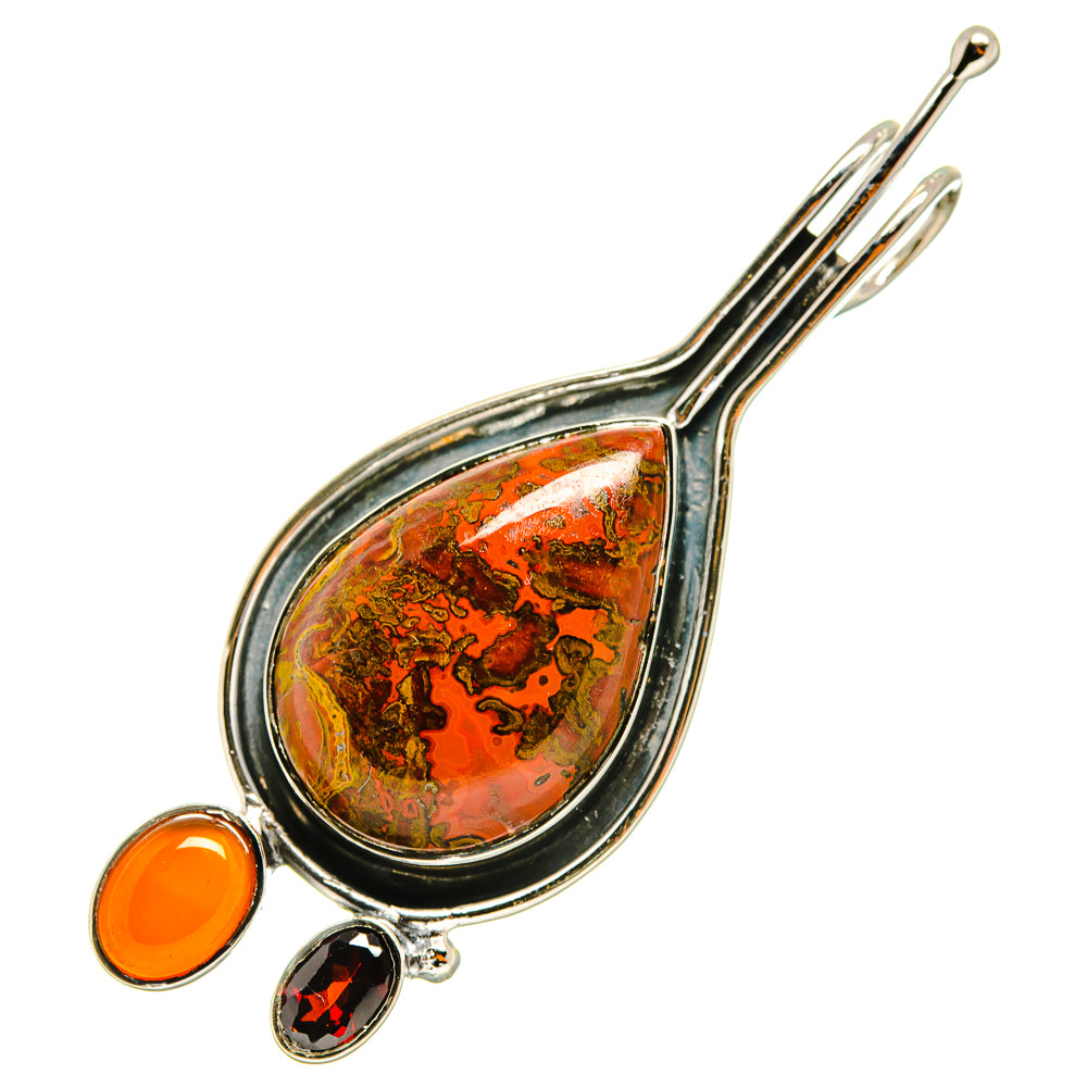 Red Jasper, Carnelian, Garnet Pendants handcrafted by Ana Silver Co - PD8137