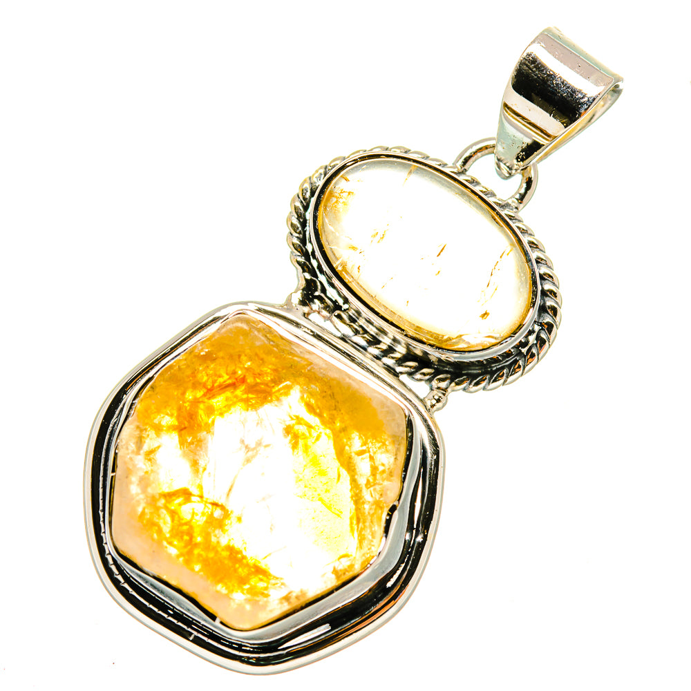 Citrine Pendants handcrafted by Ana Silver Co - PD8192