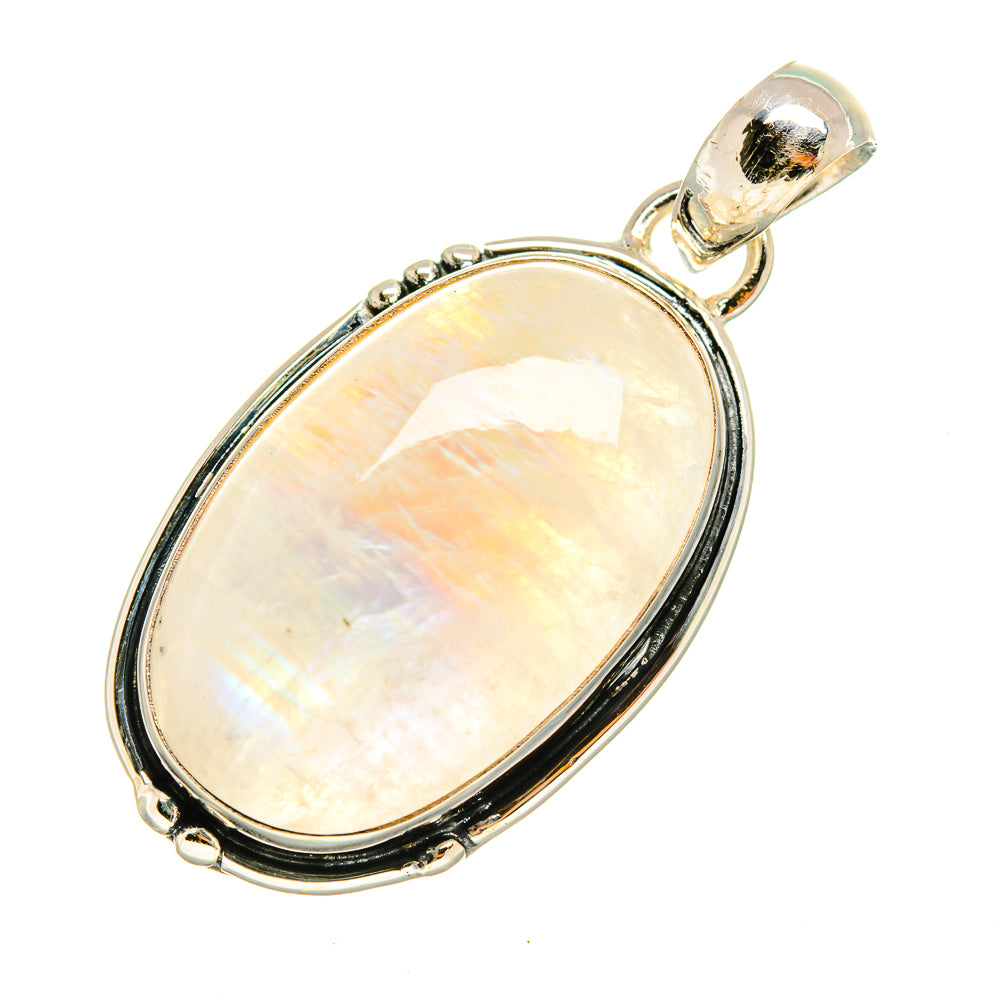 Rainbow Moonstone Pendants handcrafted by Ana Silver Co - PD8216