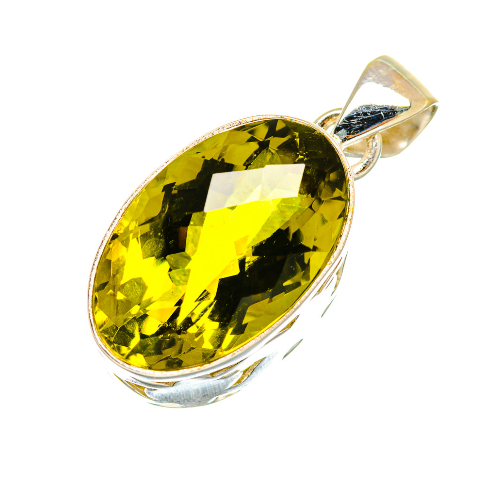 Olive Quartz Pendants handcrafted by Ana Silver Co - PD8238