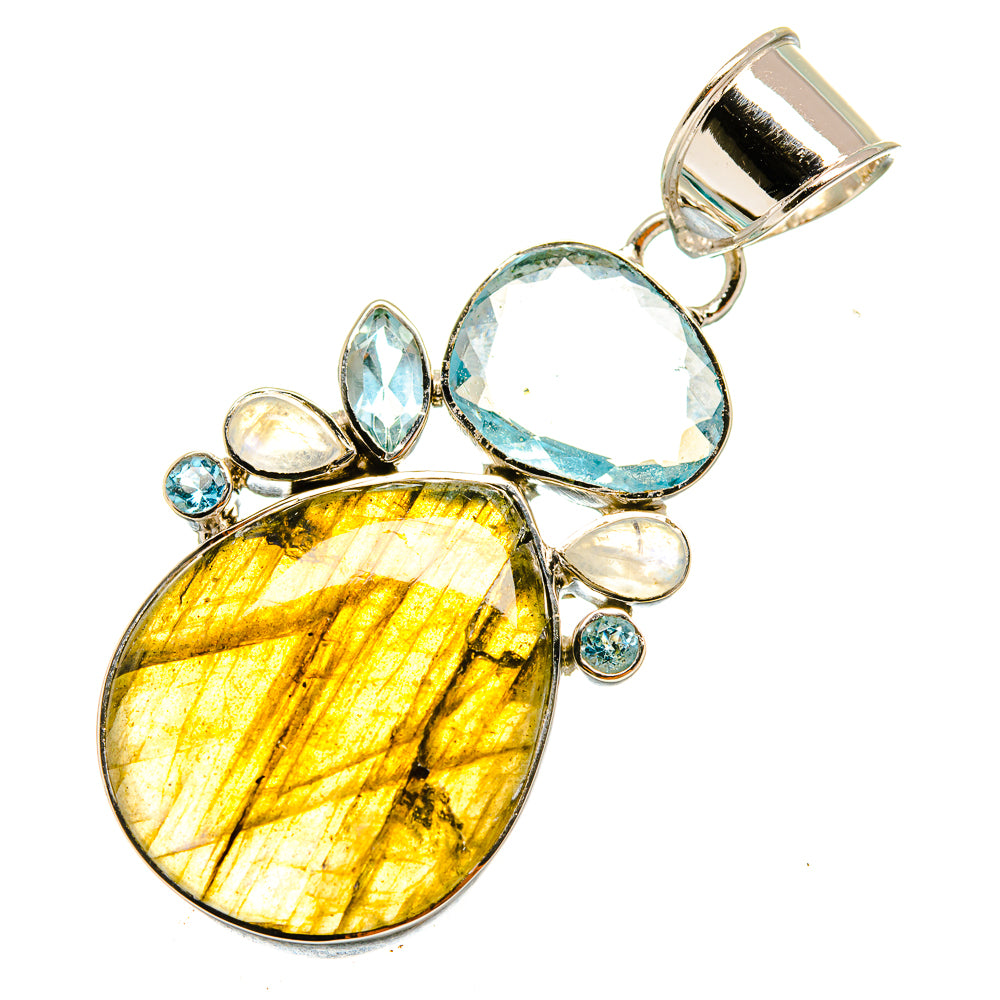 Labradorite Pendants handcrafted by Ana Silver Co - PD8310