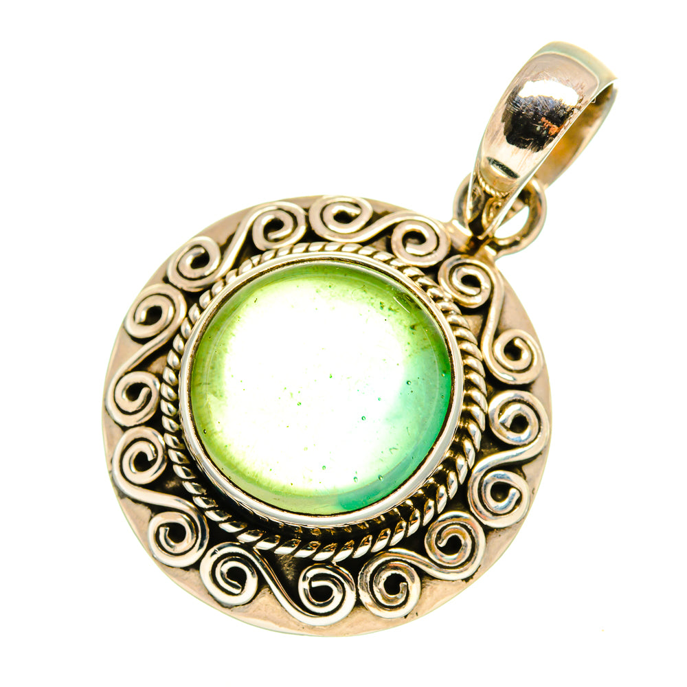 Green Tourmaline Pendants handcrafted by Ana Silver Co - PD8352
