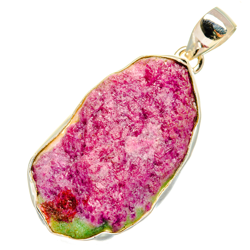 Ruby Zoisite Pendants handcrafted by Ana Silver Co - PD8408