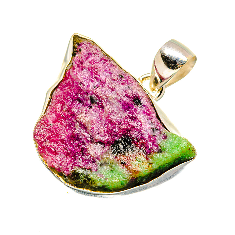 Ruby Zoisite Pendants handcrafted by Ana Silver Co - PD8551