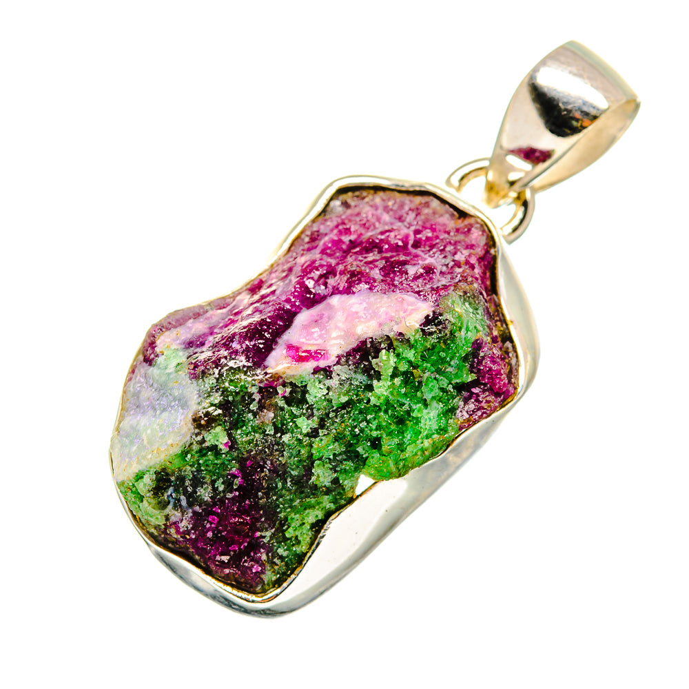 Ruby Zoisite Pendants handcrafted by Ana Silver Co - PD8552