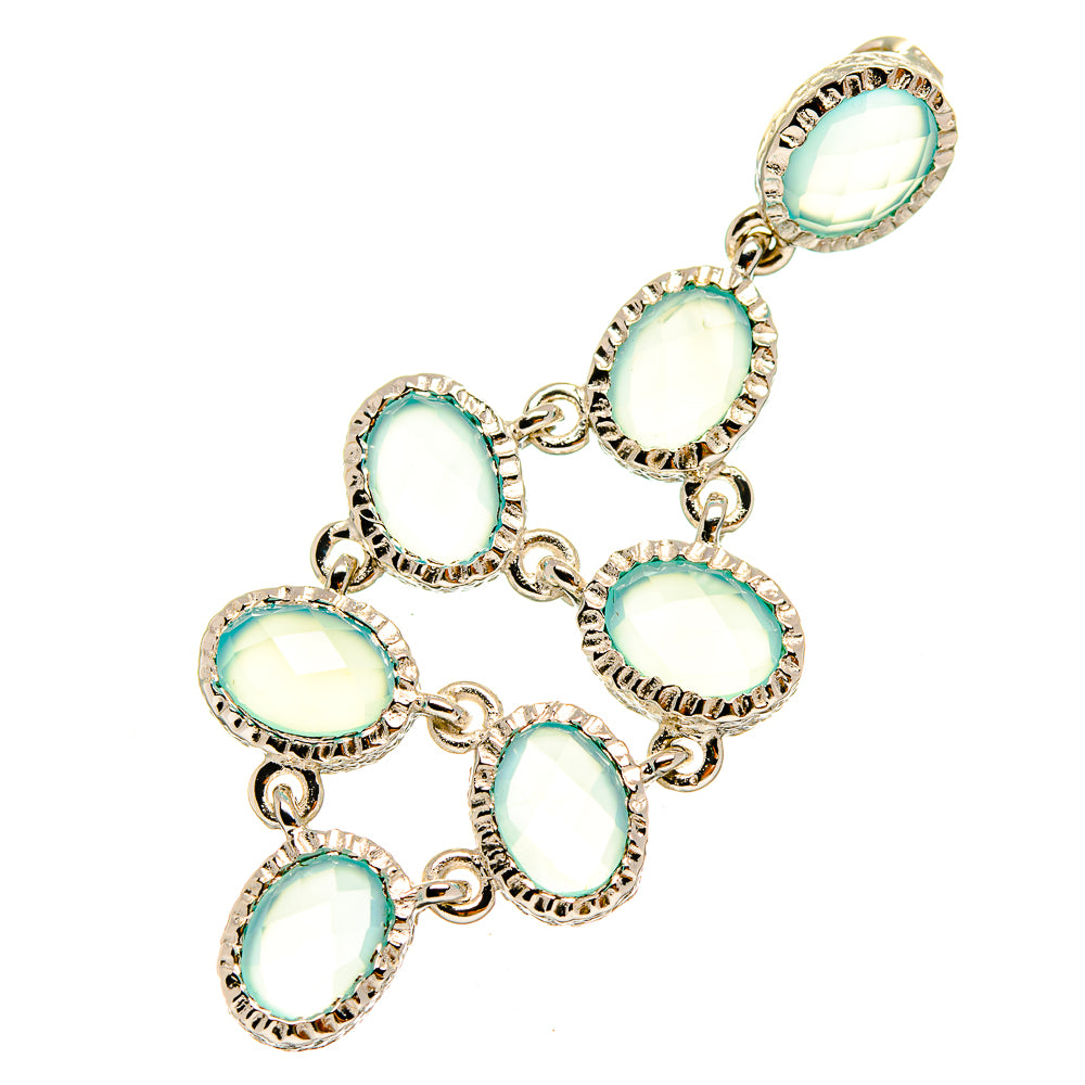 Aqua Chalcedony Pendants handcrafted by Ana Silver Co - PD8658