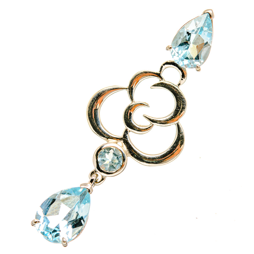 Blue Topaz Pendants handcrafted by Ana Silver Co - PD8674
