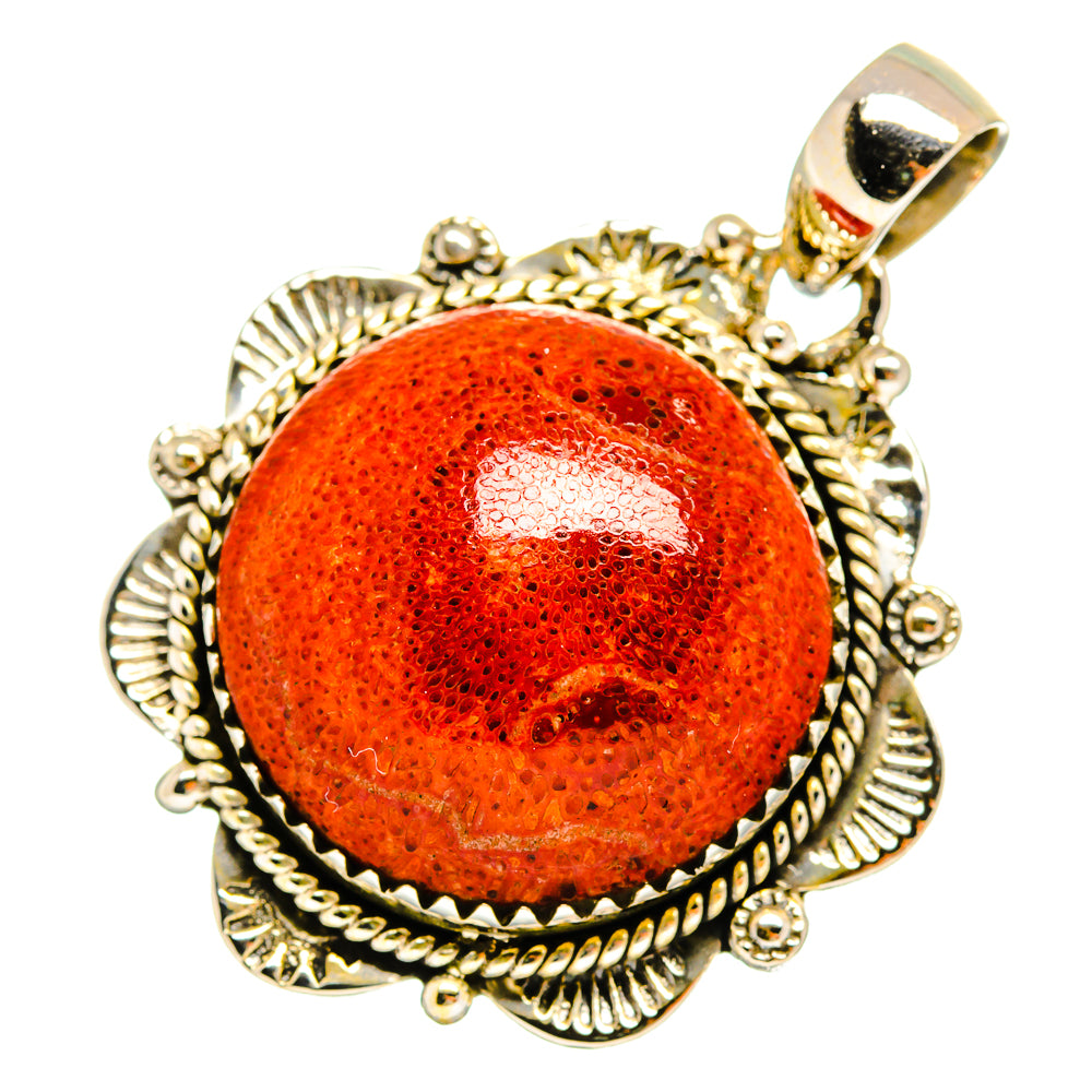 Sponge Coral Pendants handcrafted by Ana Silver Co - PD8700