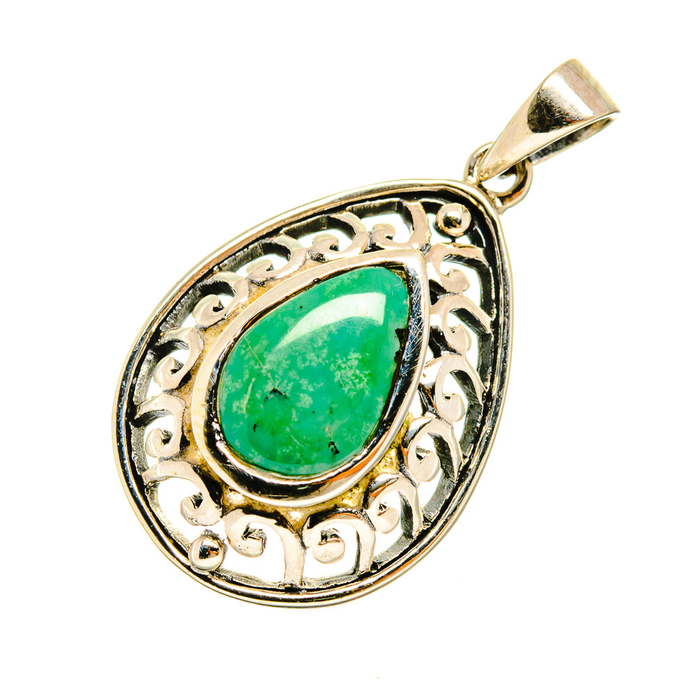 Tibetan Turquoise Pendants handcrafted by Ana Silver Co - PD8775